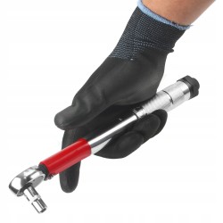 Chiave Dinamometrica A Cricchetto 1/4" | 5-25Nm | Lunghezza 265 mm Impugnatura Regolabile | Meccanismo Di Bloccaggio